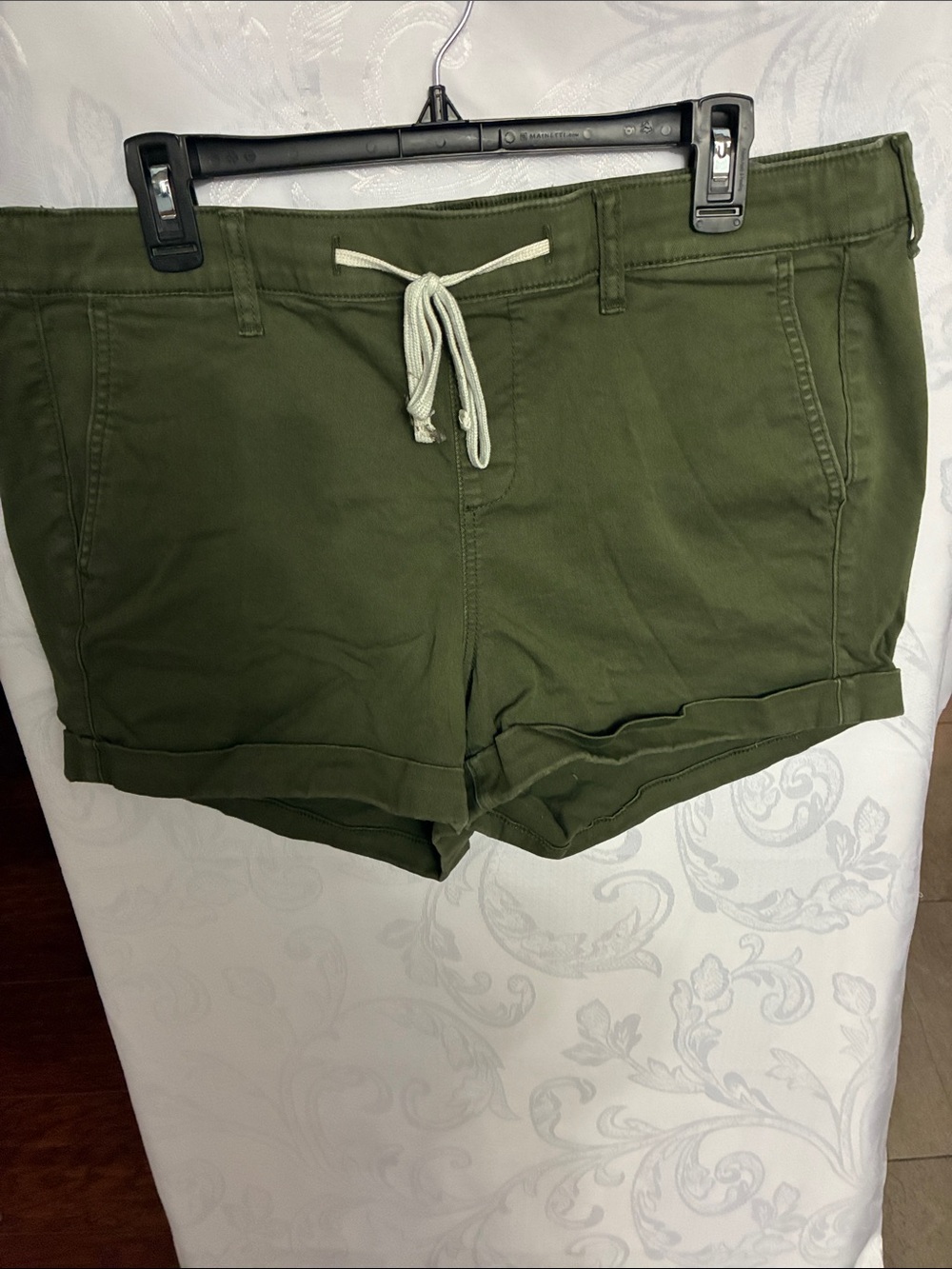 torrid Olive Green High-Waist Drawstring Shorts